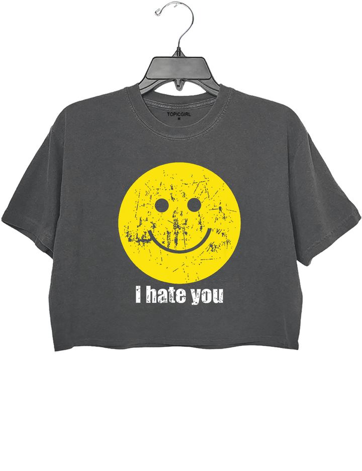 I Hate You Crop Top