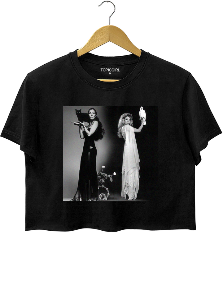 Vintage Cher & Stevie Nicks Graphic Crop Top