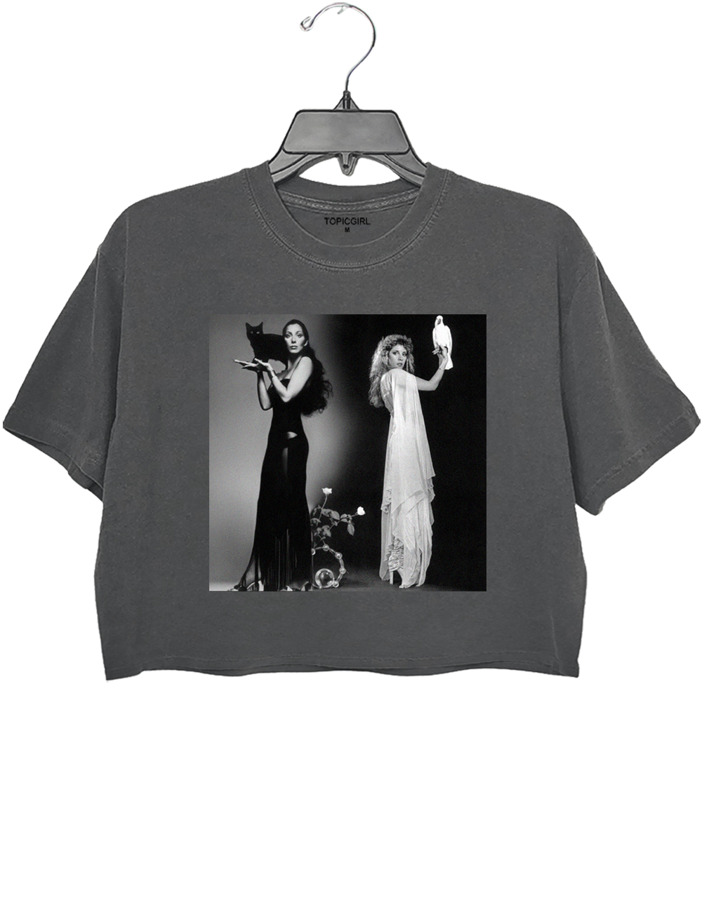 Vintage Cher & Stevie Nicks Graphic Crop Top