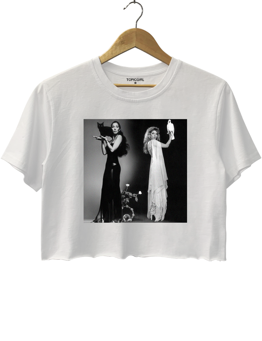 Vintage Cher & Stevie Nicks Graphic Crop Top