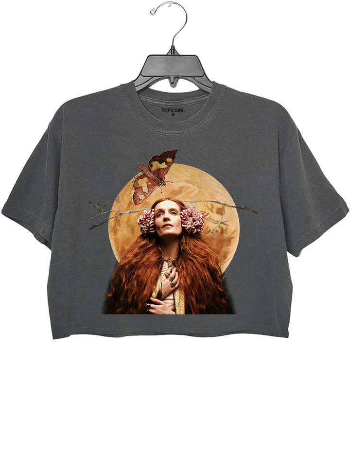 Florence And The Machine Vintage Art Crop Top