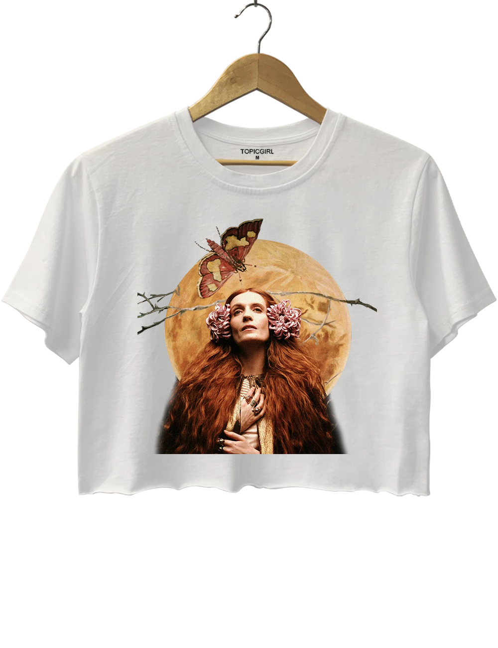 Florence And The Machine Vintage Art Crop Top