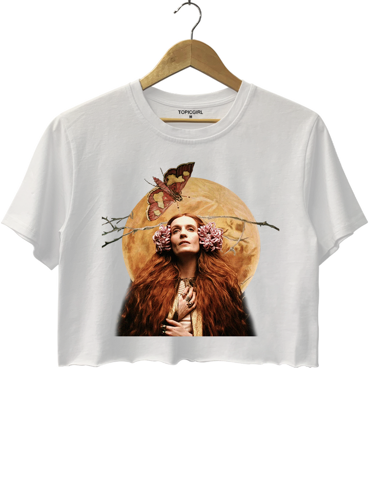 Florence And The Machine Vintage Art Crop Top