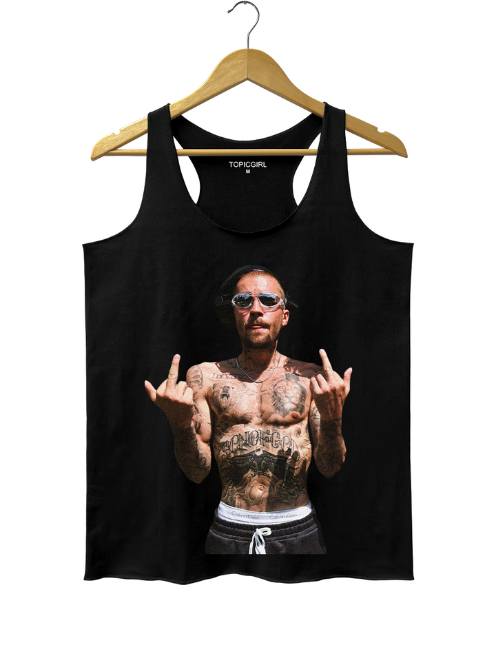 Justin Bieber Middle Finger Tank Top
