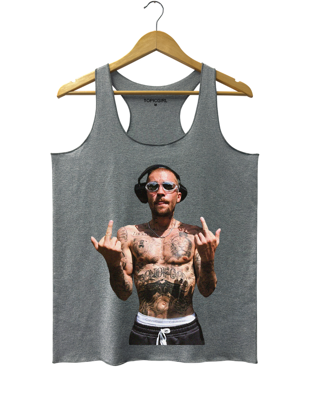Justin Bieber Middle Finger Tank Top