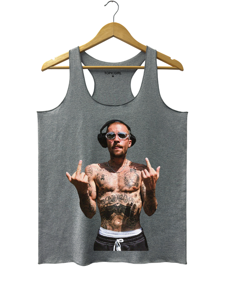 Justin Bieber Middle Finger Tank Top