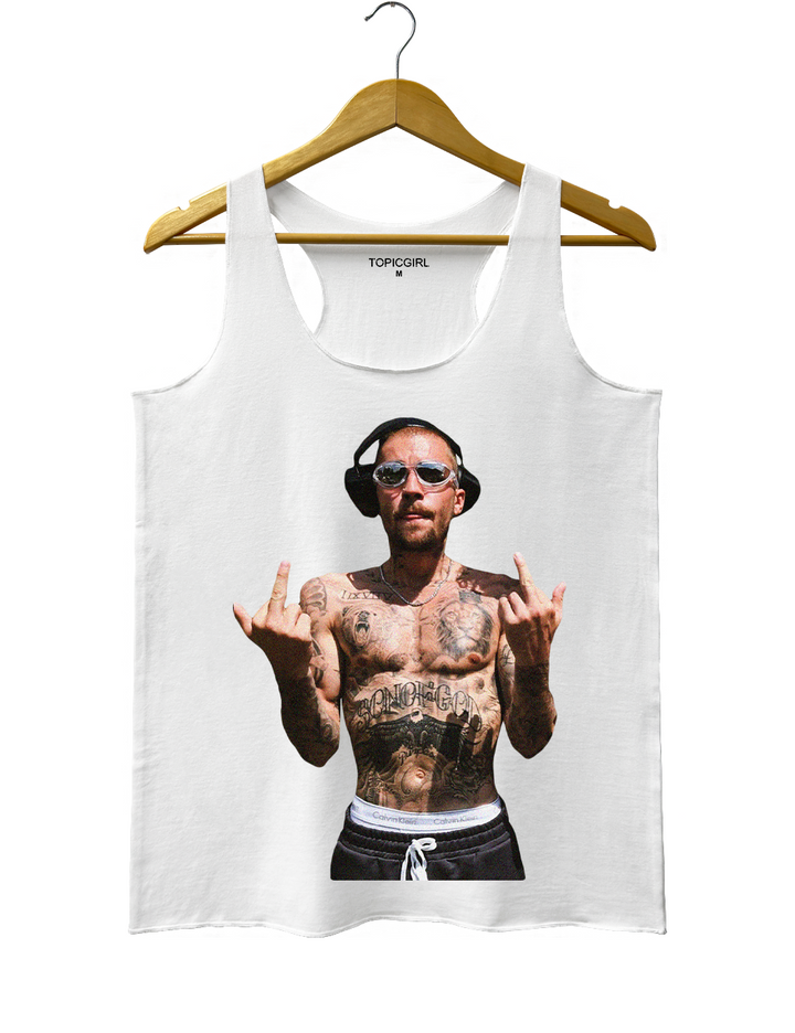 Justin Bieber Middle Finger Tank Top