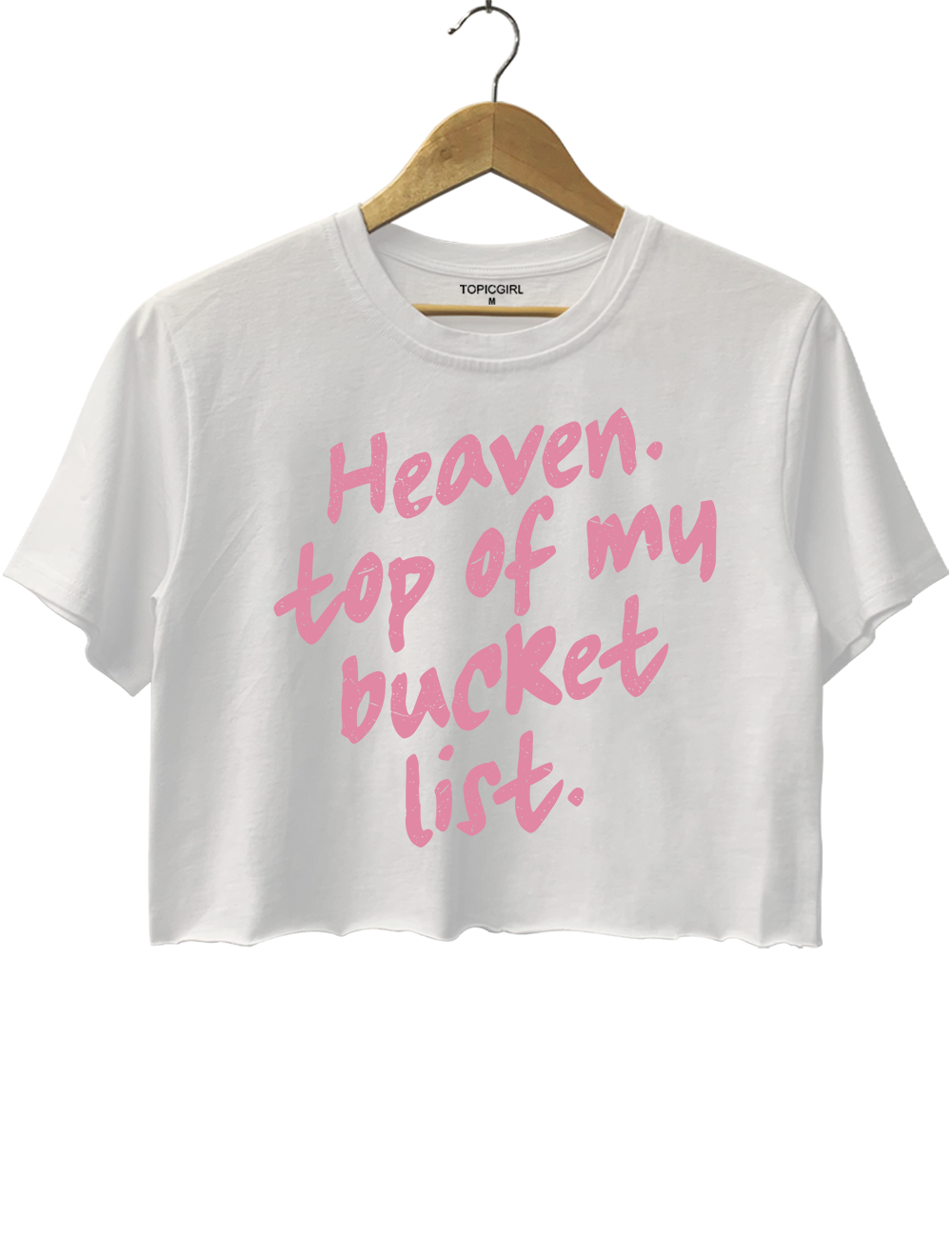 Heaven Top Of My Bucket List Trendy Christian Crop Top