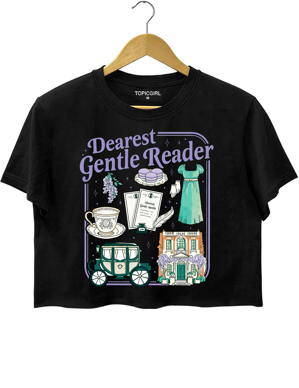 Dearest Gentle Reader Regency Crop Top