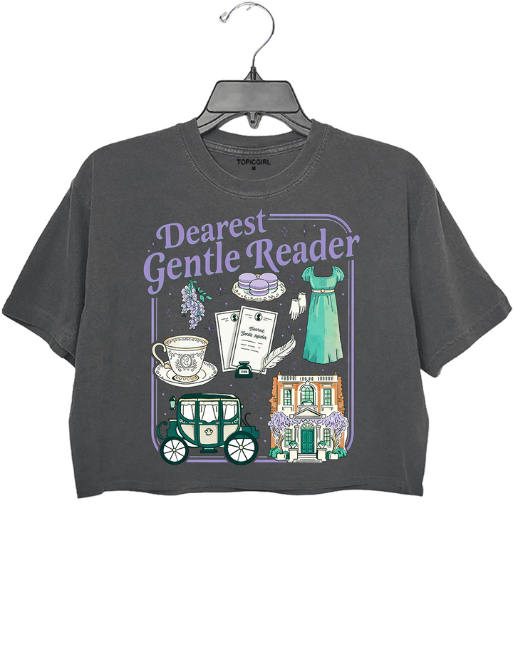 Dearest Gentle Reader Regency Crop Top