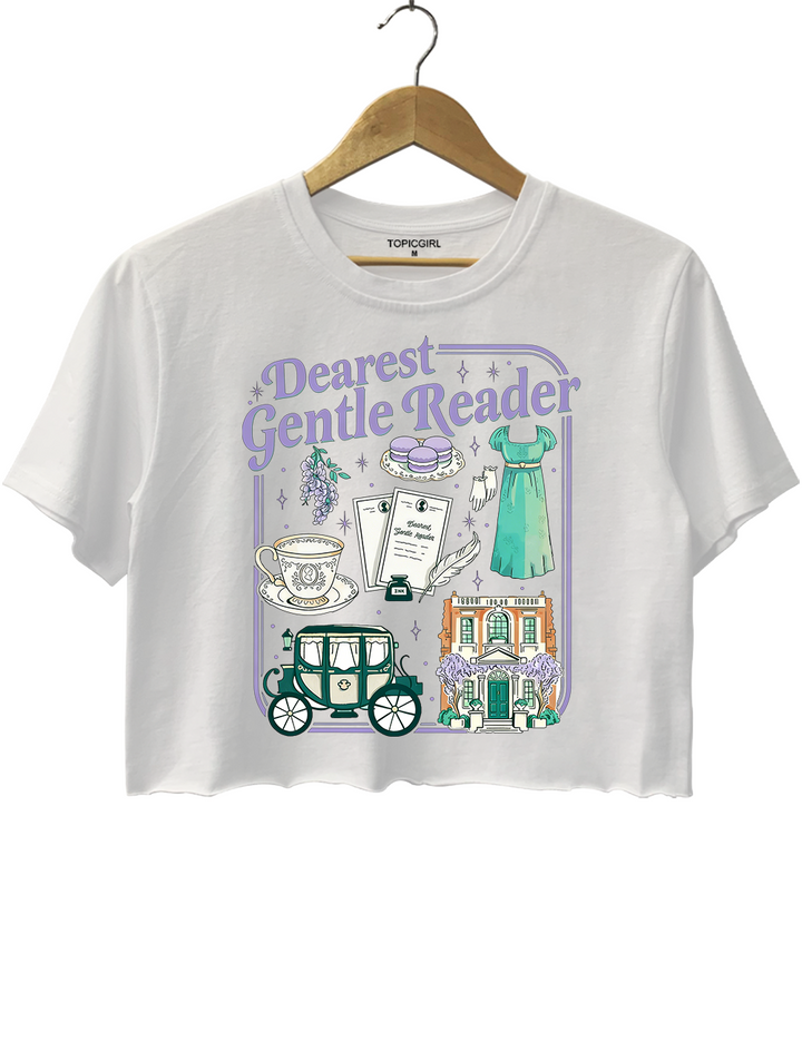 Dearest Gentle Reader Regency Crop Top