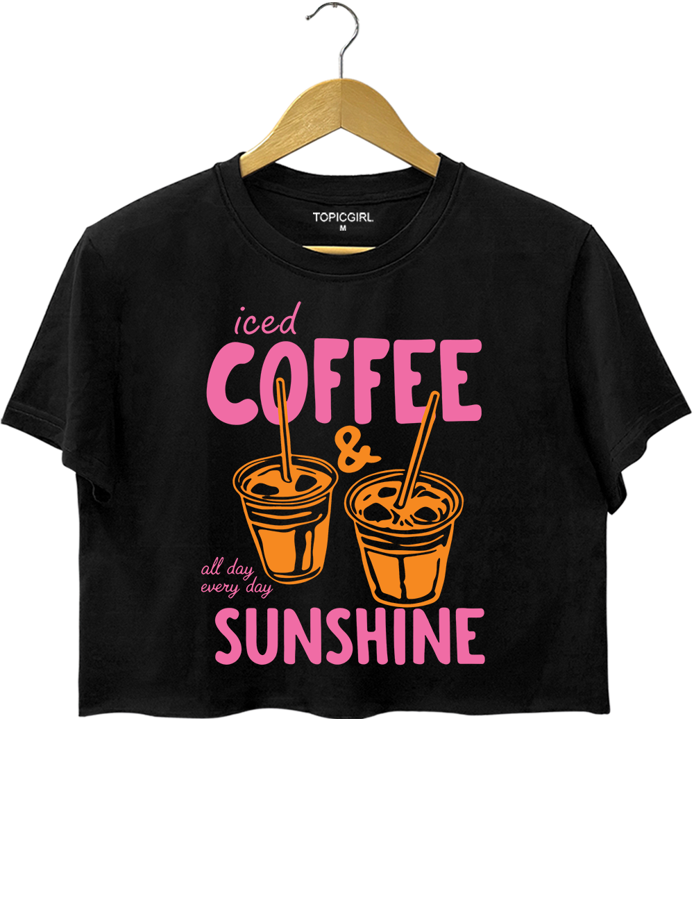 Iced Coffee And Sunshine Crop Top