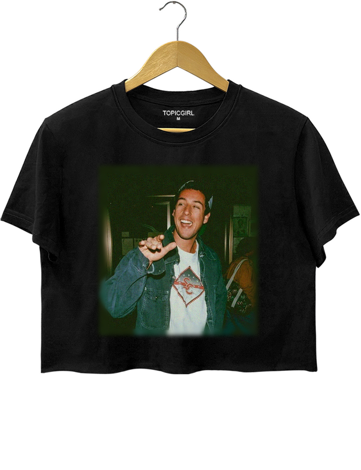 Adam Sandler Graphic Crop Top