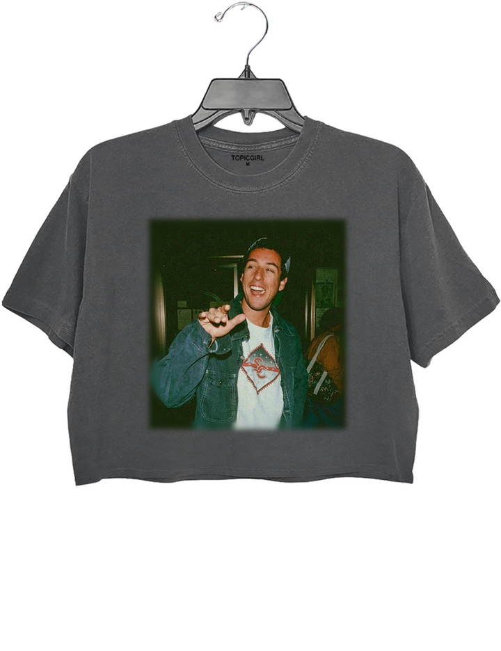 Adam Sandler Graphic Crop Top