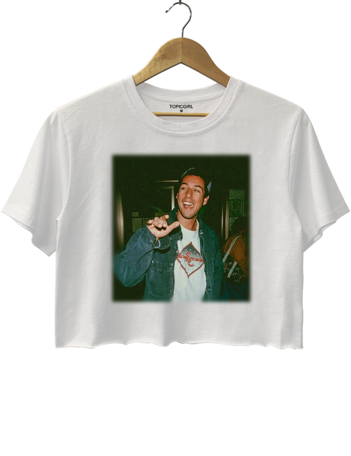 Adam Sandler Graphic Crop Top
