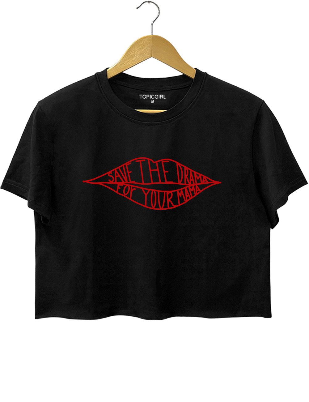 Rachel Green Save The Drama For Your Mama Crop Top