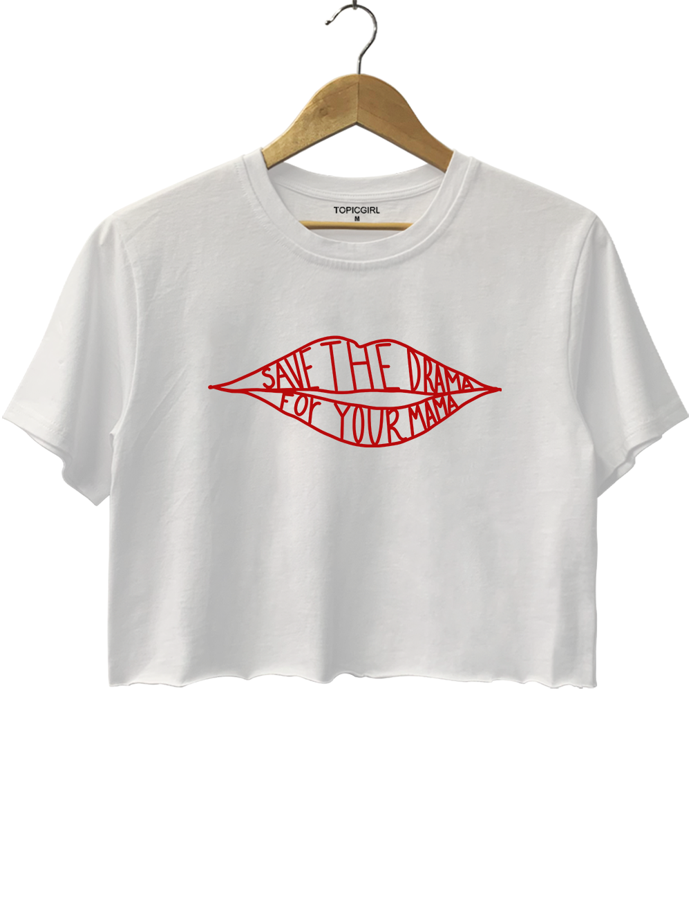 Rachel Green Save The Drama For Your Mama Crop Top