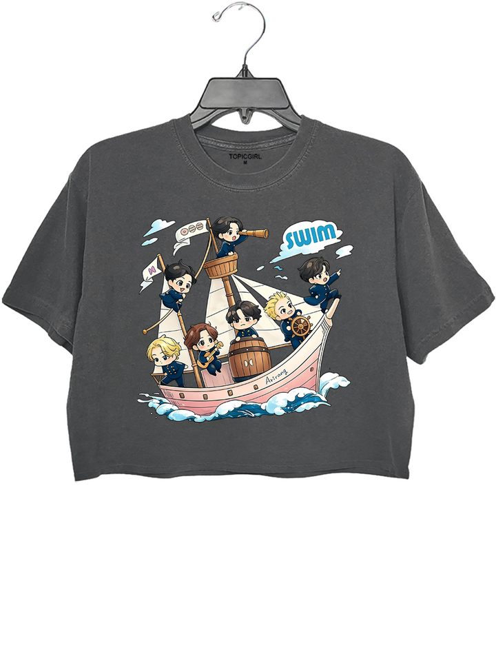 BTS Arirang World Tour Swim Graphic Crop Top