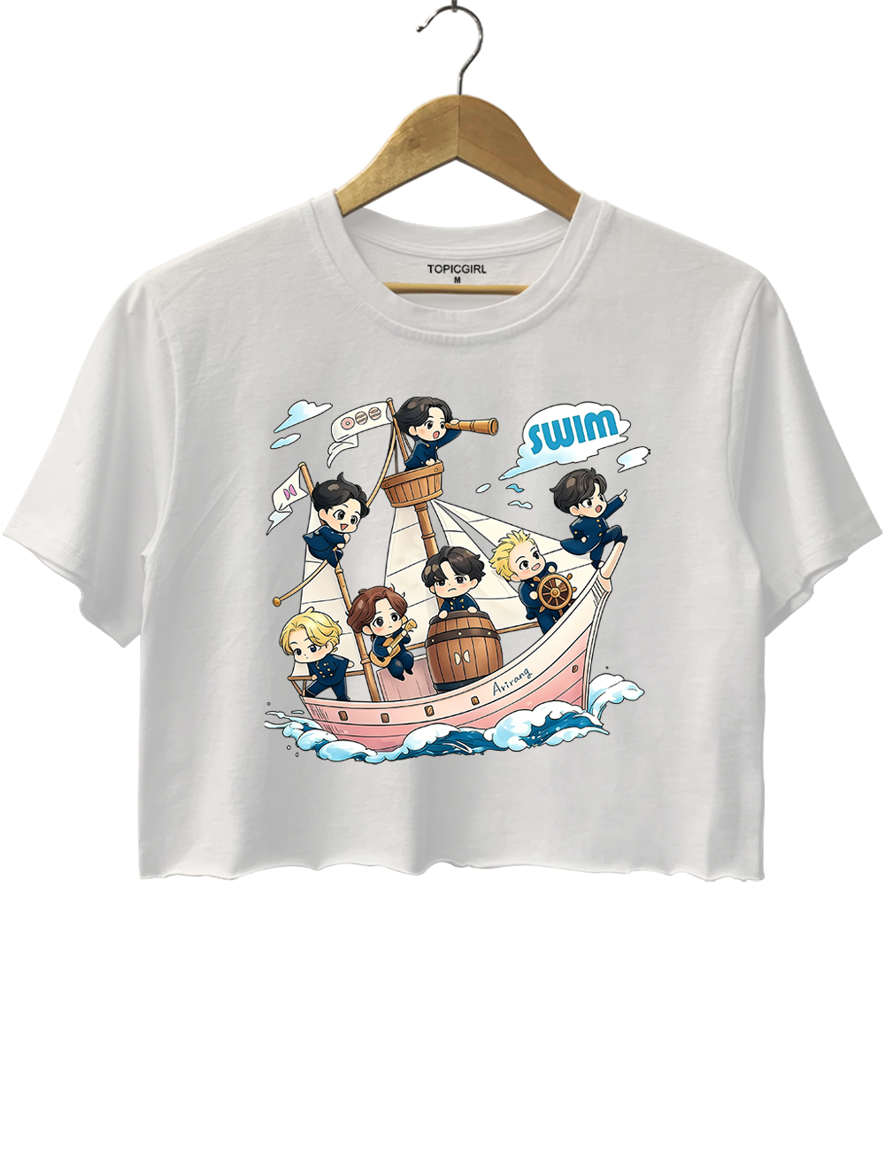 BTS Arirang World Tour Swim Graphic Crop Top