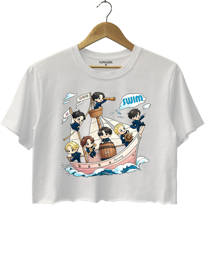 BTS Arirang World Tour Swim Graphic Crop Top