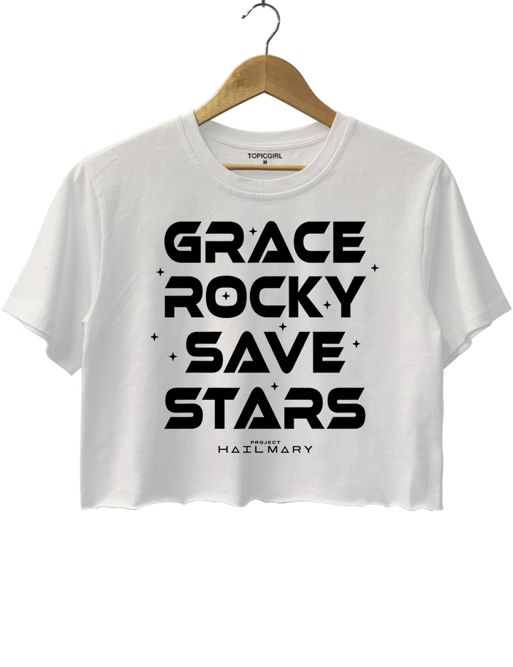 Project Hail Mary Grace Rocky Save Stars Crop Top