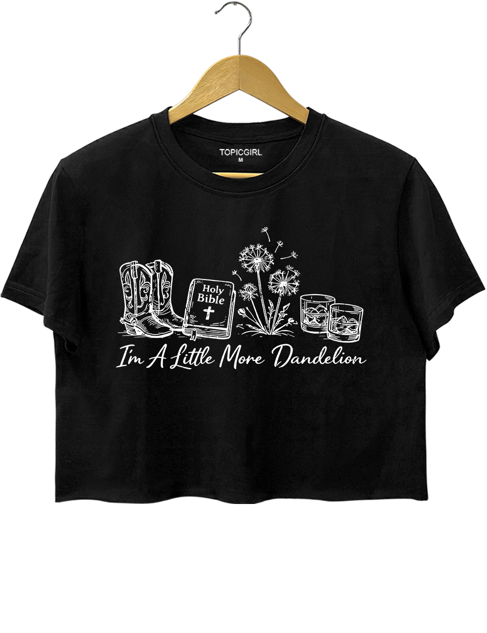 I’m A Little More Dandelion Crop Top