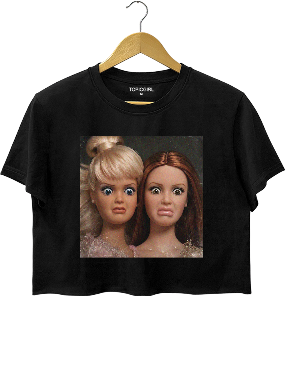 Unhinged Barbie Besties Meme Graphic Crop Top