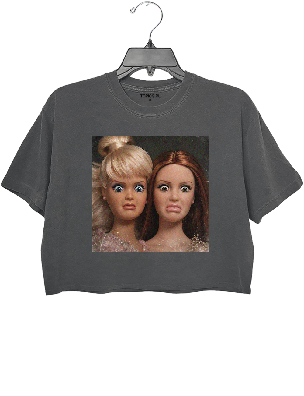 Unhinged Barbie Besties Meme Graphic Crop Top