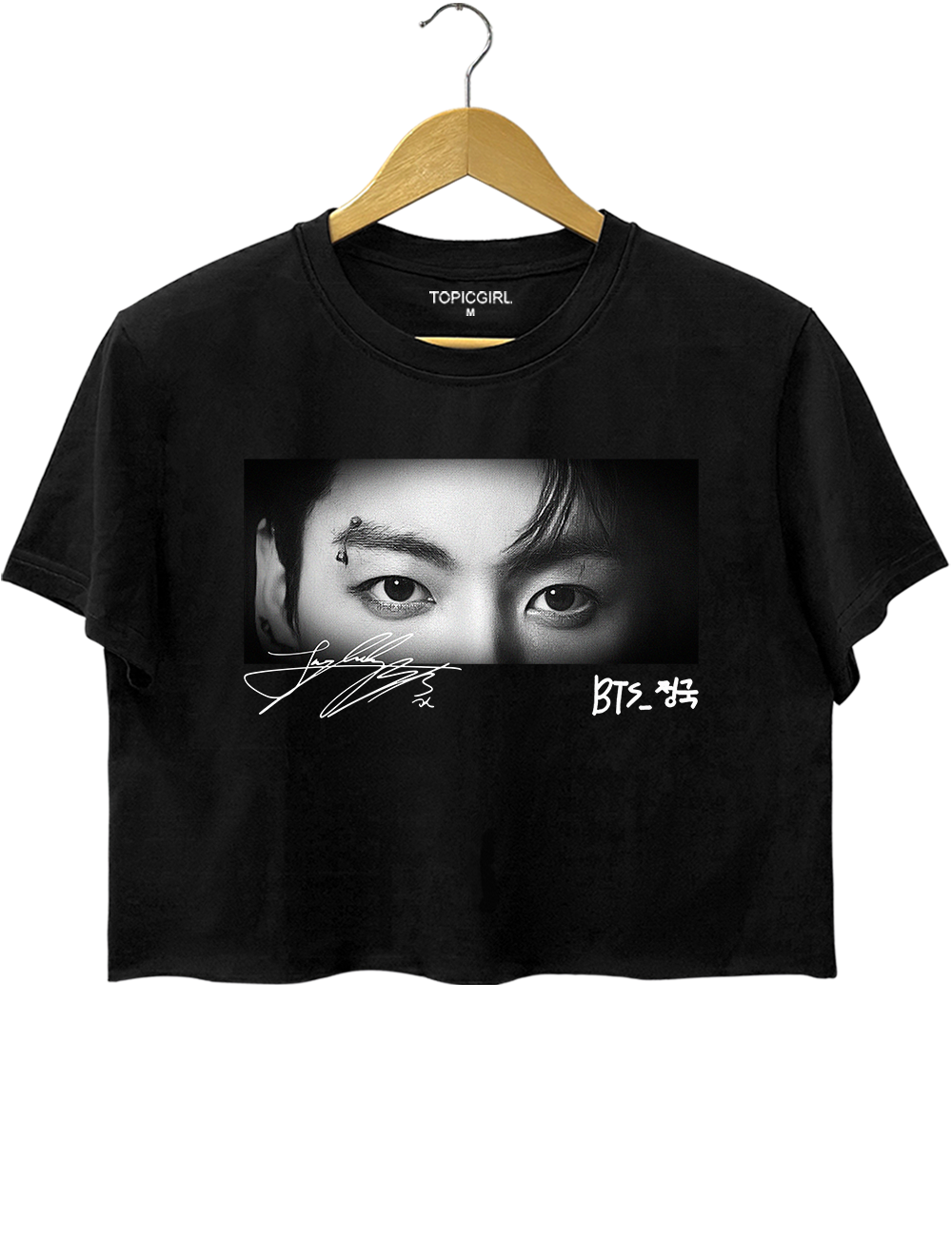 BTS Jung Kook Graphic Crop Top