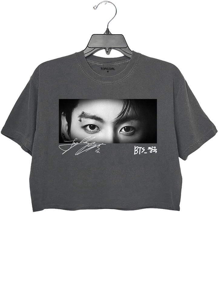 BTS Jung Kook Graphic Crop Top