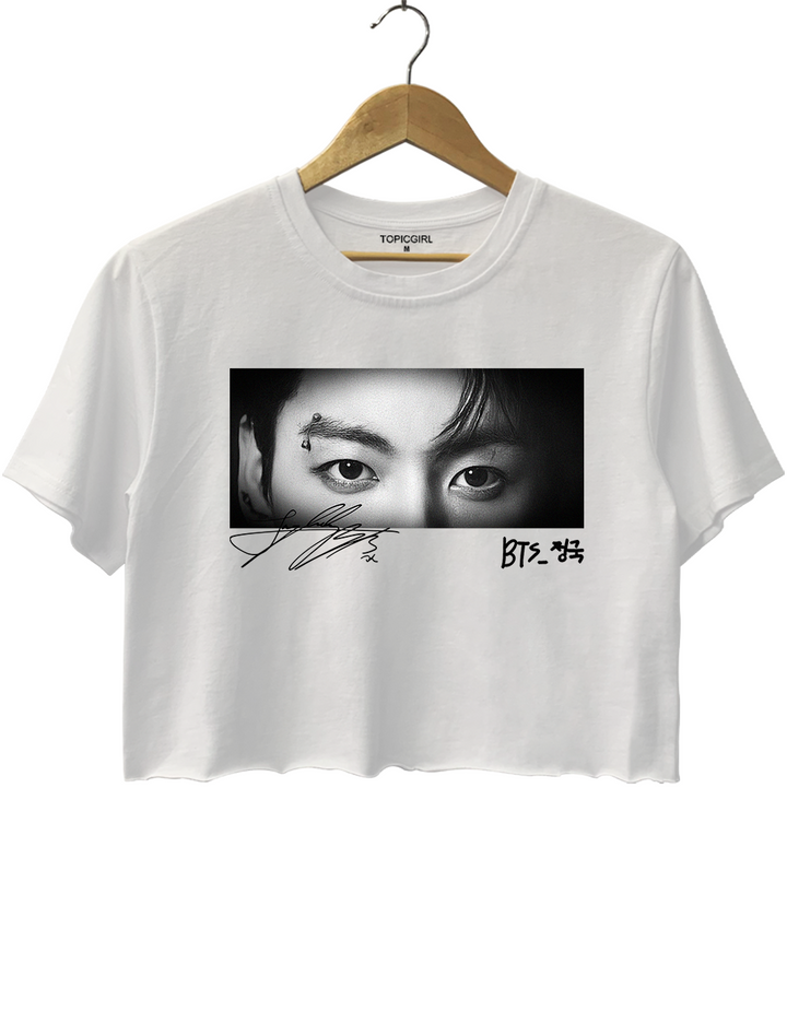 BTS Jung Kook Graphic Crop Top