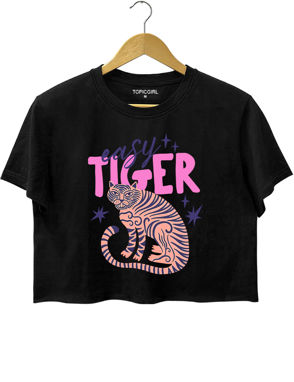 Retro Easy Tiger Graphic Crop Top