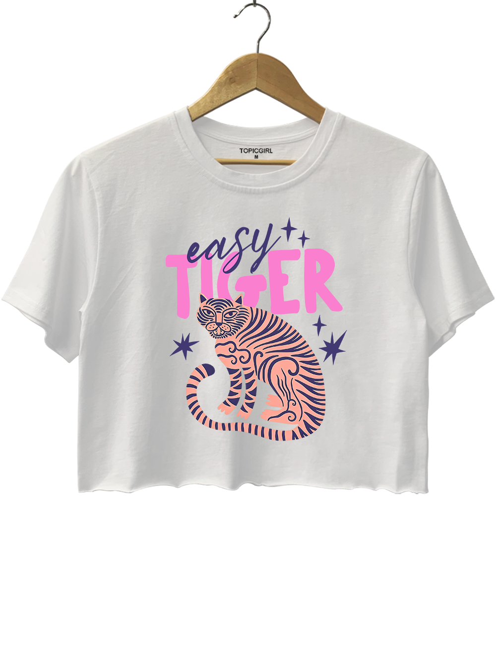 Retro Easy Tiger Graphic Crop Top