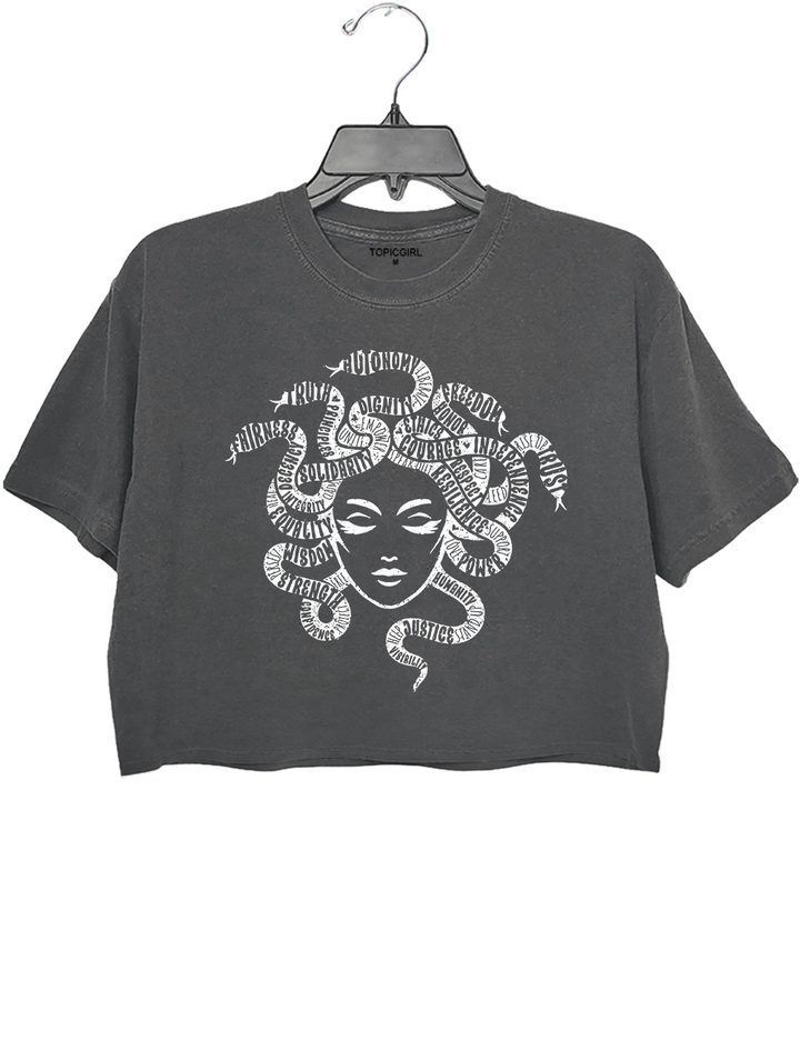 Medusa Graphic Crop Top
