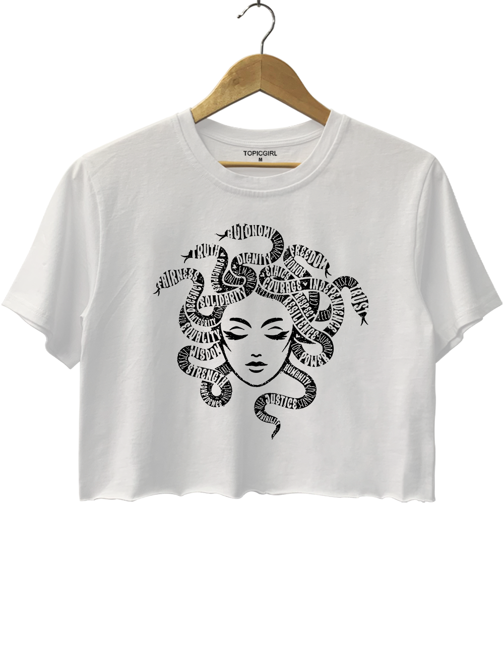 Medusa Graphic Crop Top