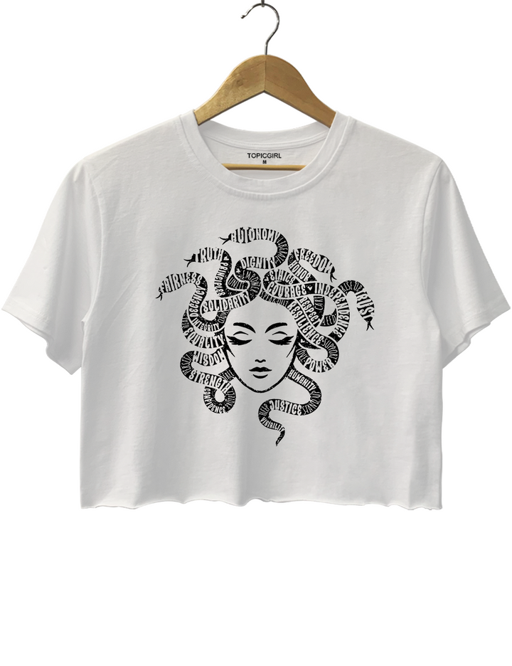 Medusa Graphic Crop Top