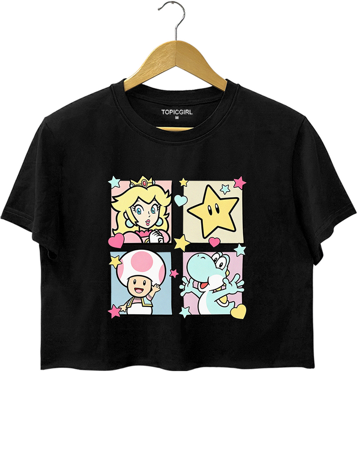 The Super Mario Bros Movie Cute Graphic Crop Top