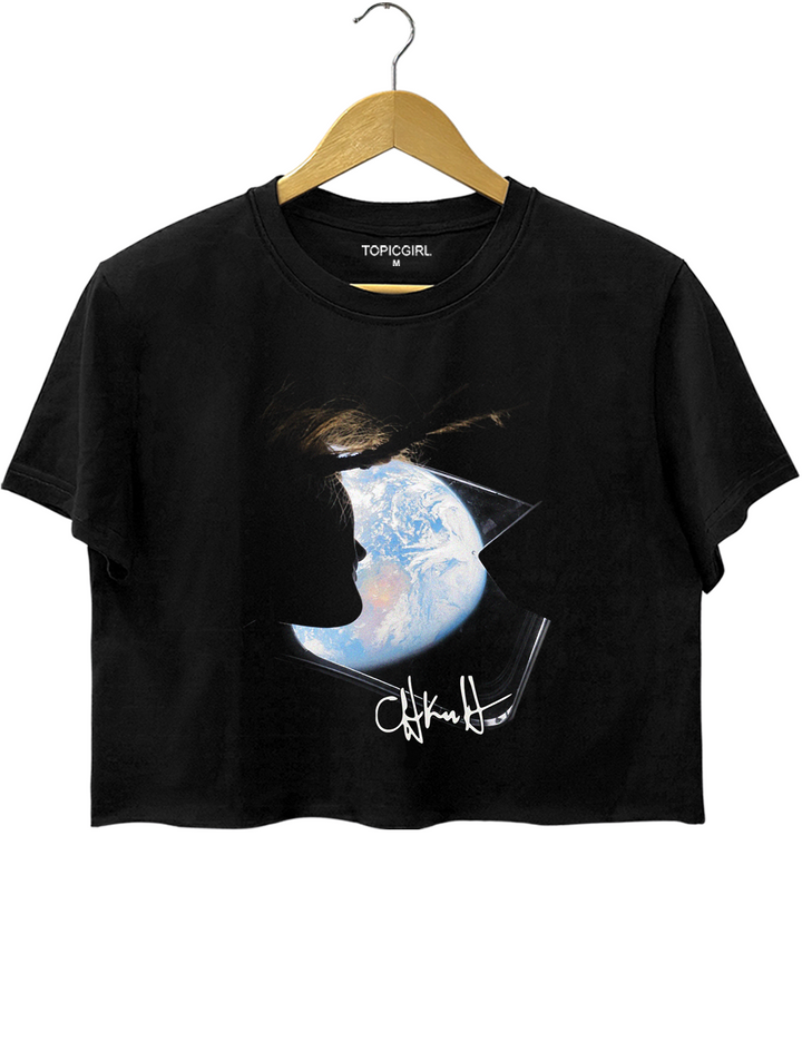 Christina Koch Artemis Orion Window Earth Crop Top