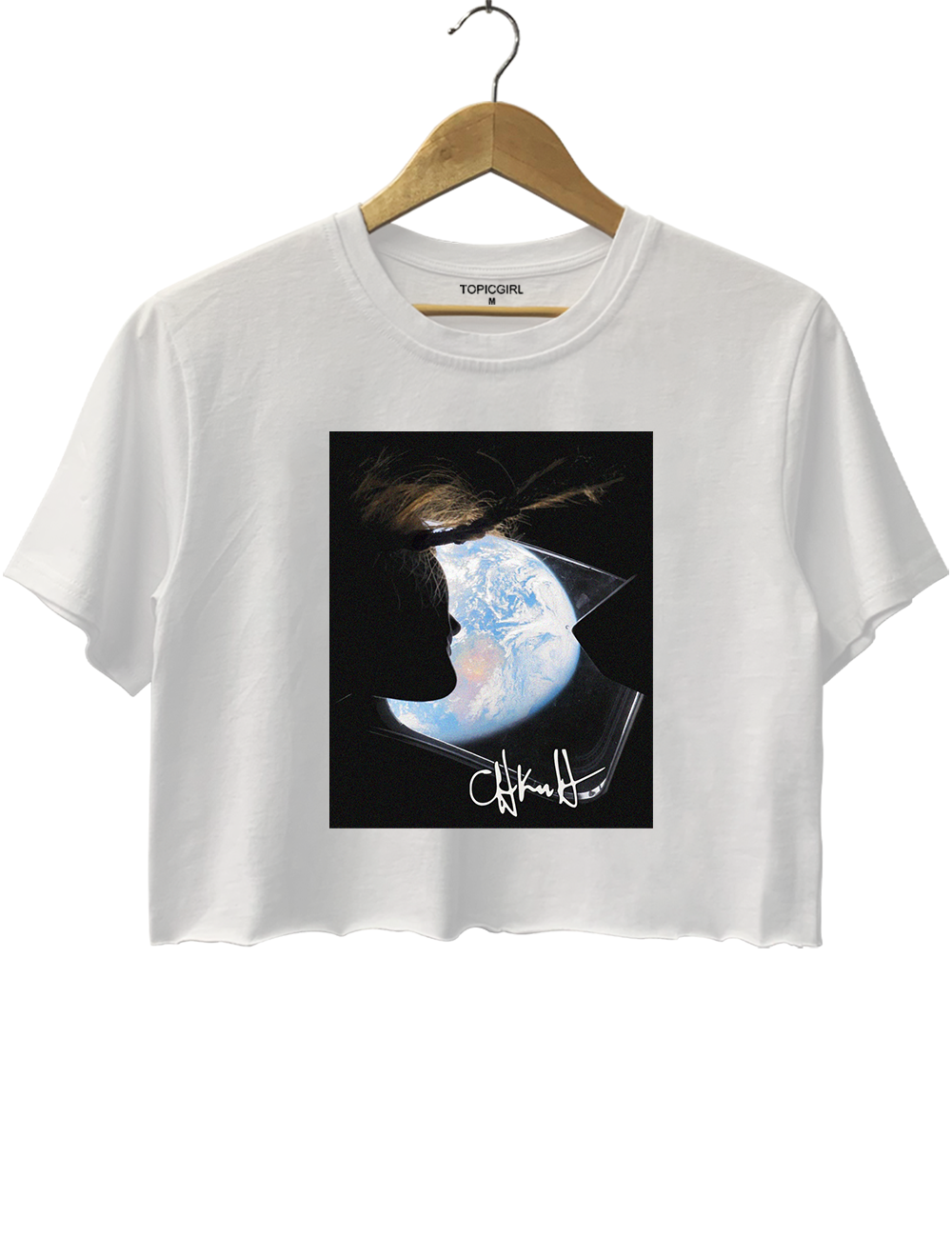 Christina Koch Artemis Orion Window Earth Crop Top