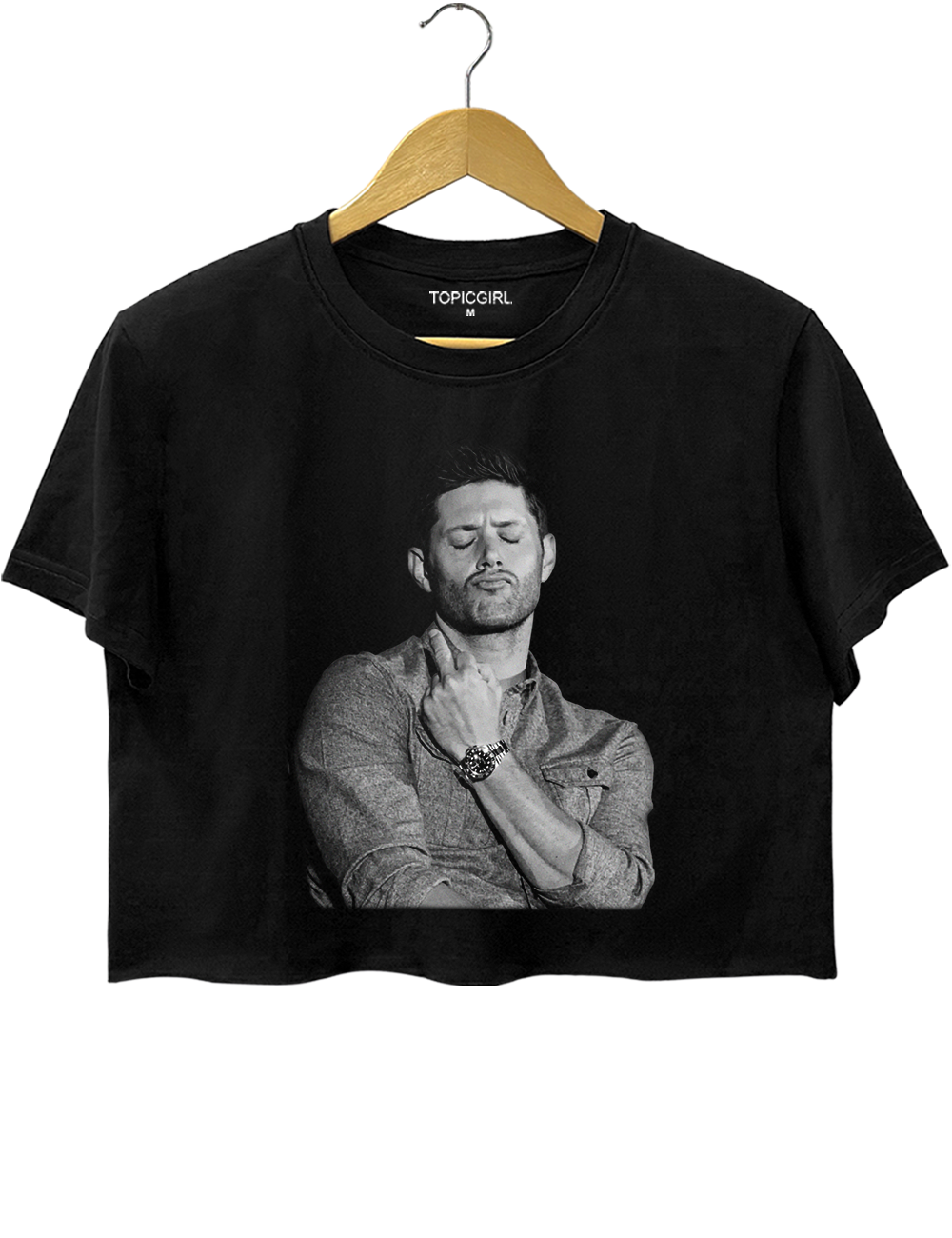 Supernatural Dean Winchester Middle Finger Crop Top