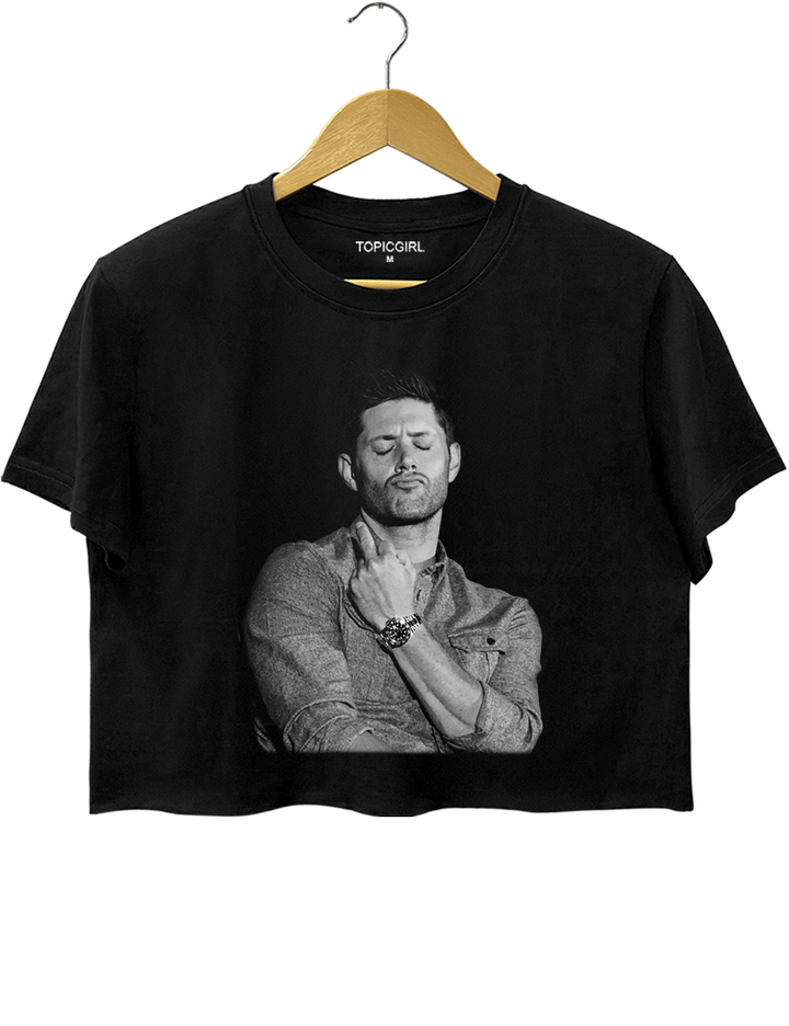 Supernatural Dean Winchester Middle Finger Crop Top