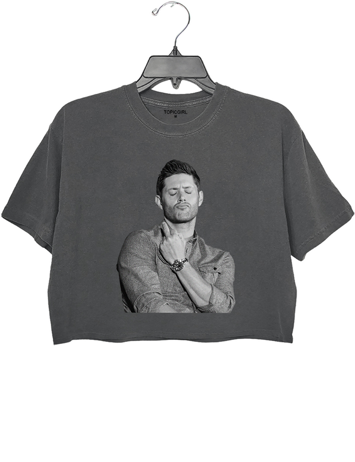 Supernatural Dean Winchester Middle Finger Crop Top