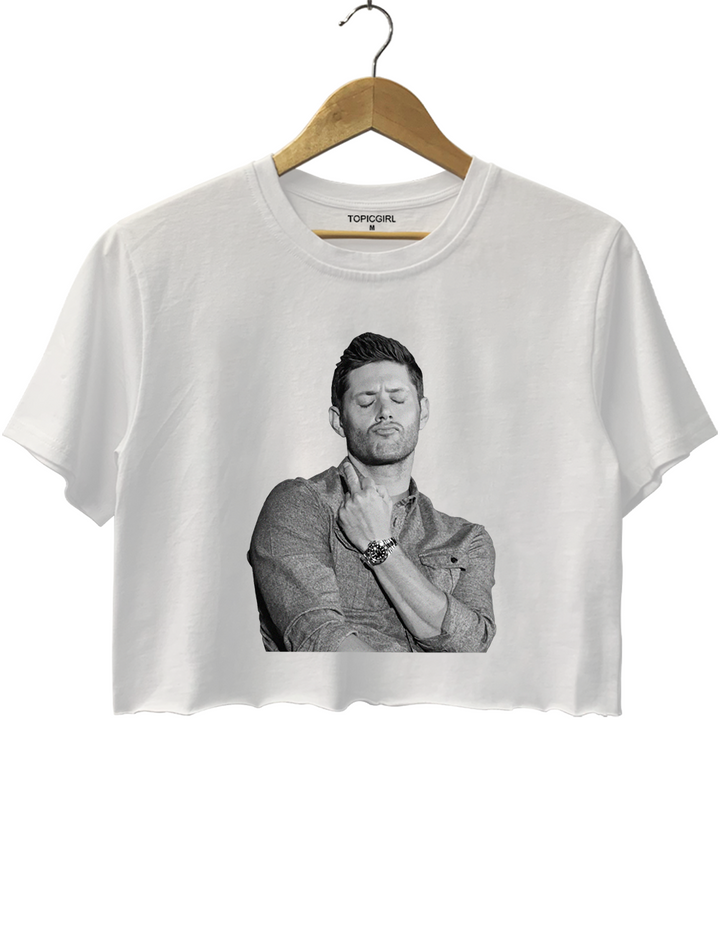 Supernatural Dean Winchester Middle Finger Crop Top