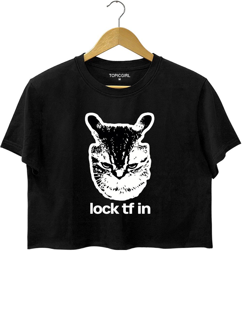 Lock TF In Cat Crop Top