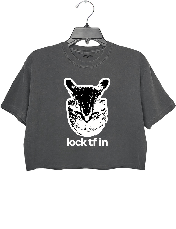 Lock TF In Cat Crop Top