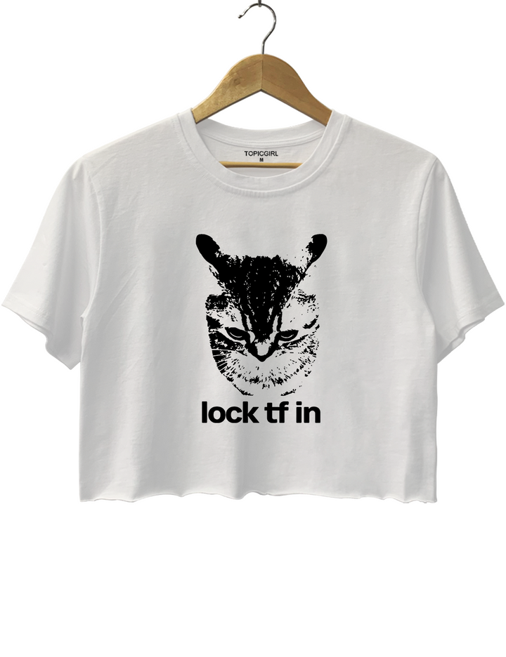 Lock TF In Cat Crop Top