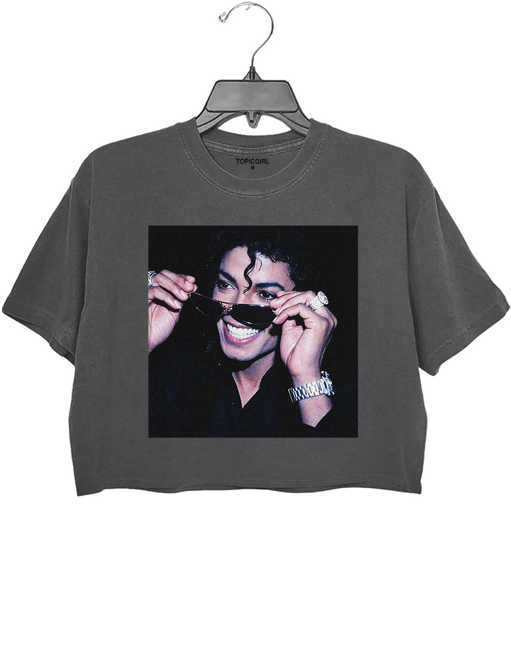 Michael Jackson Vintage Style 90s Crop Top