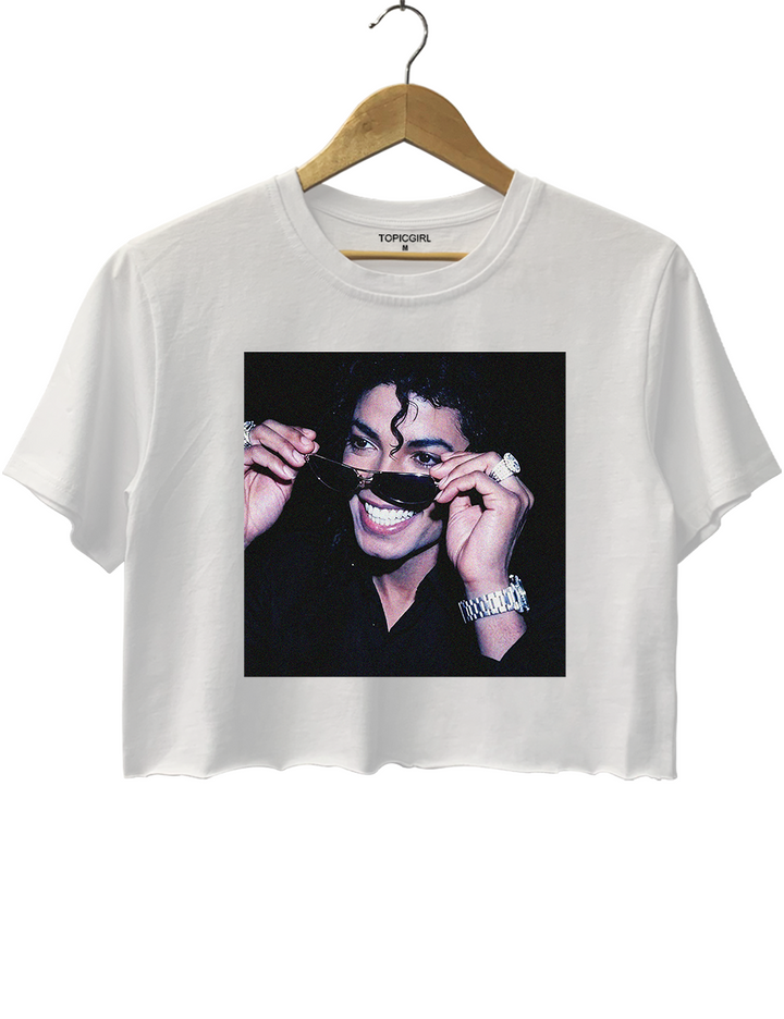 Michael Jackson Vintage Style 90s Crop Top