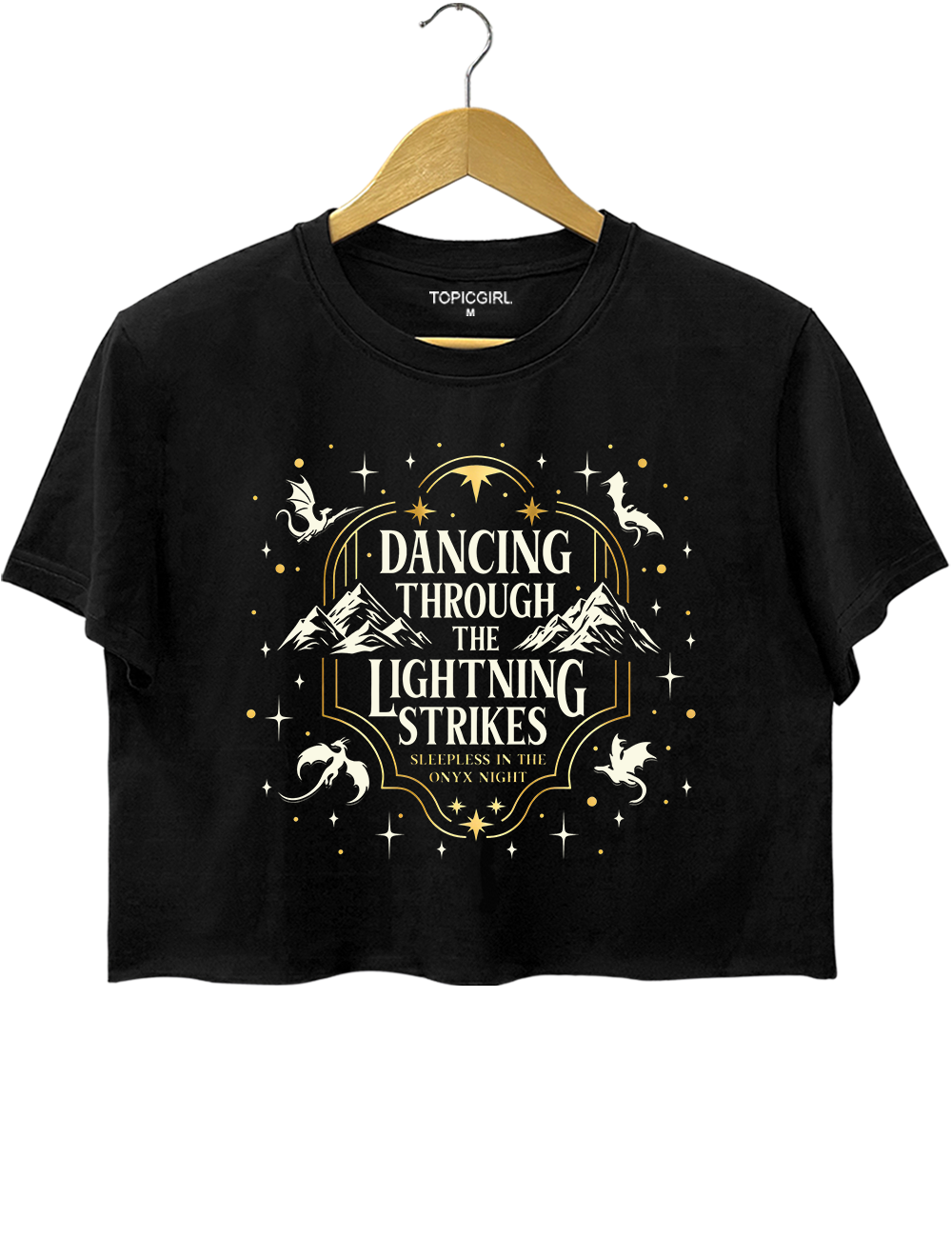 Dancing Through The Lightning Strikes Fourth Wing Crop Top