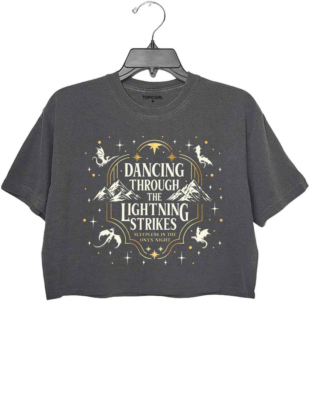 Dancing Through The Lightning Strikes Fourth Wing Crop Top